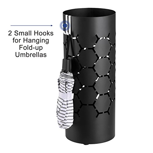 image for SONGMICS Metal Umbrella Stand Umbrella Holder Home Office Decor with D