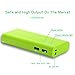 [Upgraded] BONAI Power Bank Stripe 10,000mAh Portable Charger External Battery and Flashlight Compatible with iPhone 7 6 Plus 5s iPad Mini Samsung Galaxy Smartphones Tablet ZTE (Greenery)