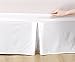 De Moocci Wrap Around Style Tailored Bed Skirt, White
