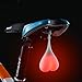 OUTHOME Waterproof Cycling Heart Shaped Bike Tail Light, Red