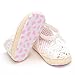 M2cbridge Infant Baby Soft Sole Non-slip Summer Floral Sandals (0-6 Months, Knitted White A)