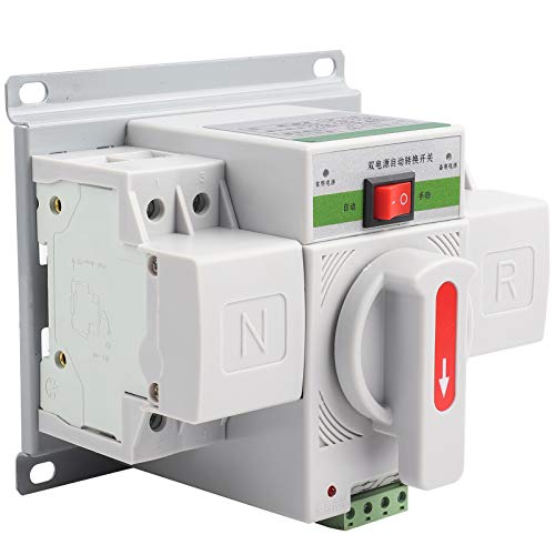 Dual Power Automatic Transfer Changeover Switch 63A 2P 220V for Generator and Solar Systems