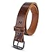 Hanks Rustic Men's Jean Belt -No Break Thick Leather Belt - USA Made - 100 Year Warranty - Glazed Sunset Brown - Size 38