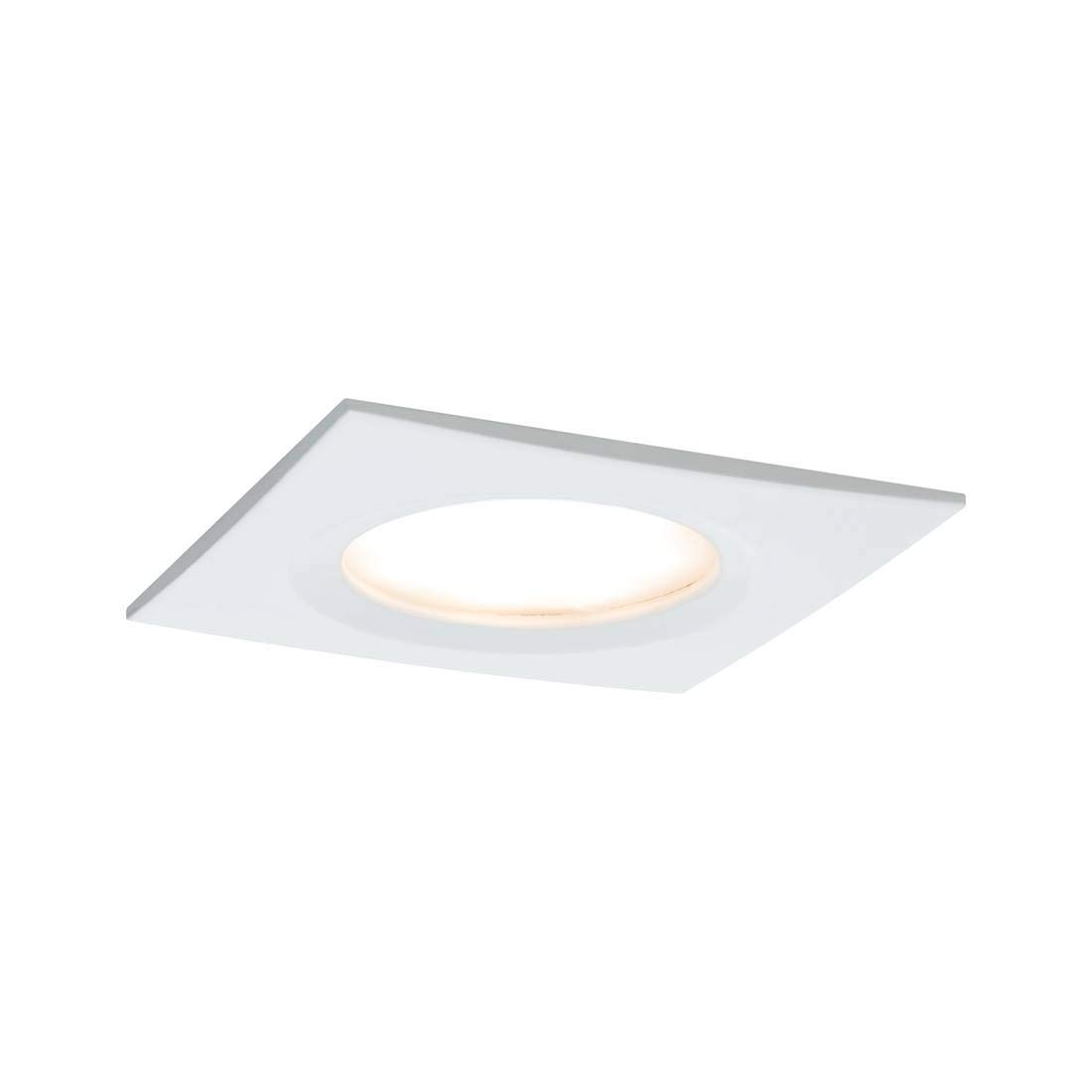 LED Coin Slim 93888 Recessed Light IP44 Square 6.8 W White Set of 1 Dimmable
