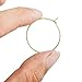 Heirtronic 300 Pieces Gold Plated Wine Glass Charm Rings Earring Open Beading Hoop Party Favor