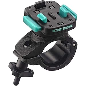 Ultimateaddons Motorfiets Fiets UA-BIKE Quick Release Stuur Mount Zwart en Groen 21-30mm