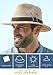 SCALA Men's Hemp Safari Hat with Leather Band, Camel, X-Large