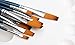 Magic Touches Paint Brush Set (9 Sizes), Finest Synthetic Nylon Flat Tip, Best Absorption Durability for Acrylic Watercolor Oil Gouache, Painting Art Supplies for Beginners to Professional Artists