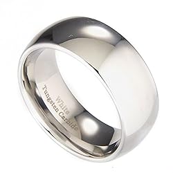 MJ Metals Jewelry 3mm White Tungsten Carbide