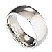 10mm White Tungsten Carbide Polished Classic Wedding Ring