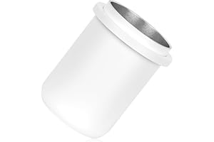 IKAPE 58MM Espresso Dosing Cup, Compatible with All the 58MM Portafilters, Espresso Coffee Accessory, Made of Aluminum (White)