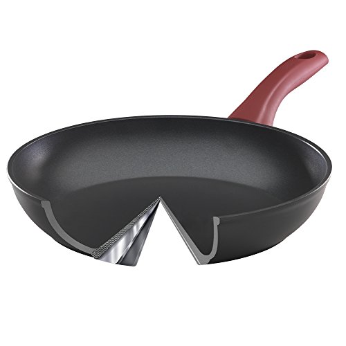 Bialetti Italian, 10", NonStick Saute Pan, 10 inch, Simply Red