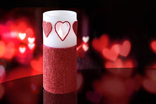 Heart Flameless Candle with Timer