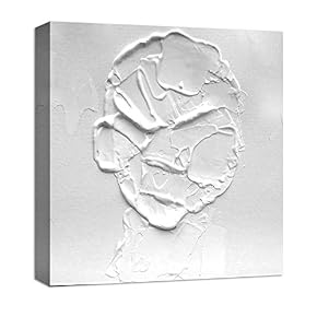 Black and White Abstract Oil Painting Feature Painting...