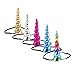 Keklle Unicorn Horn Glitter Elastic Headband Spiral Unicorn Horn cosplay Magical Unicorn Horn,Children's Party Supplies