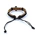 LNKRE JEWELRY Vintage Criss Cross Leather Bracelet Religious Christian Wrap Bangle Adjustable