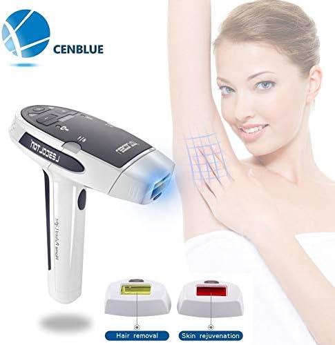 Intense Pulsating Light Permanent Hair Removal System - Vjoy® 300,000 Flashes of Laser head Painless Permanent Hair Removal IPL Epilator Device on Body, Face and Bikini