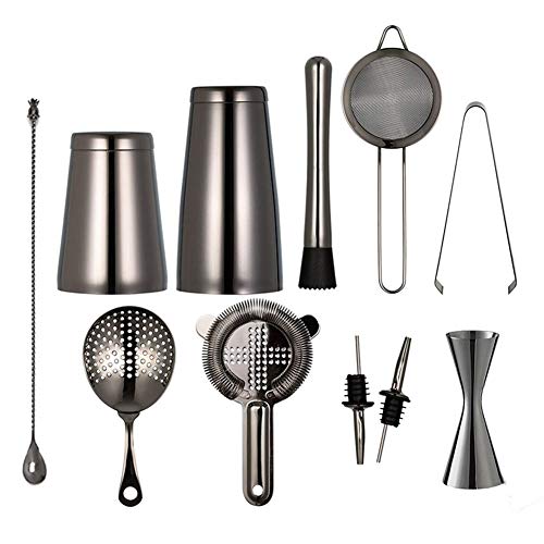 ARTFFEL Langlebiges Shaker-Bar-Set: gewichtete Shaker, Sieb-Set, Messbecher, Barlöffel, Eiszange, Ausgießer gesund… – Bild 6