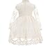 Bow Dream Flower Girl Dress Vintage Lace Cream Ivory 8