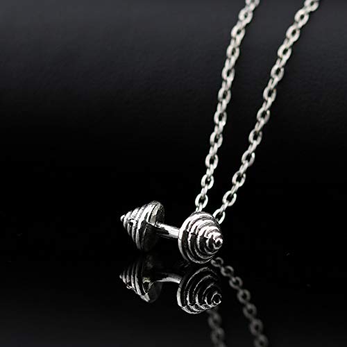 Fitness-Accessories-Mens-Fitness-Jewelry-Dumbbells-Necklace-Pendant