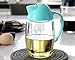 Lawei 2 Packs 21 oz Oil Dispenser Bottle - Automatic Cap Glass Olive Oil and Vinegar Bottle - Anti-Drip Dispensing Container for Kitchen