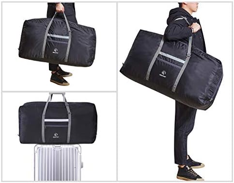 REDCAMP 100L Foldable Extra Large Duffle Bag 31 Inch, Lightweight Travel Duffel Bag with Adjustable Strap for Men Women, Black/Dark Blue/Red 7 REDCAMP 100L Foldable Extra Large Duffle Bag 31 Inch, Lightweight Travel Duffel Bag with Adjustable Strap for Men Women, Black/Dark Blue/Red