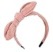 Qiabao 5 Pack Assorted Wire Bow Tie Hard Headband Hair Band for Women