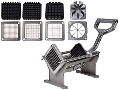 Potato French Fry Fruit Vegetable Commercial Cutter Slicer Cutting W/ 4 Blades US