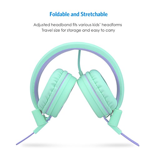 Criacr-Wired-Kids-Headphone-Noise-Reduction-School-Headphone-Lightweight-Foldable-Stereo-Over-Ear-Headsets-with-Tangle-free-35mm-Audio-Jack-Microphone-In-line-Controller-for-Children