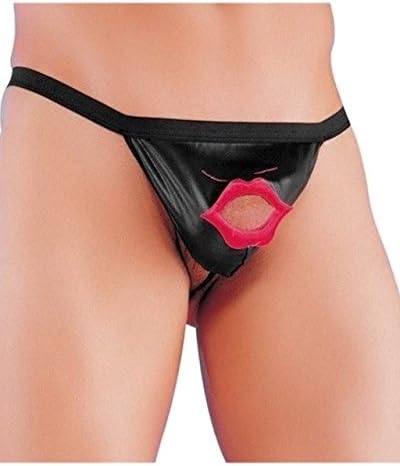 Mens Pouch Briefs Thong Novelty Fun stag Night one Size Lips