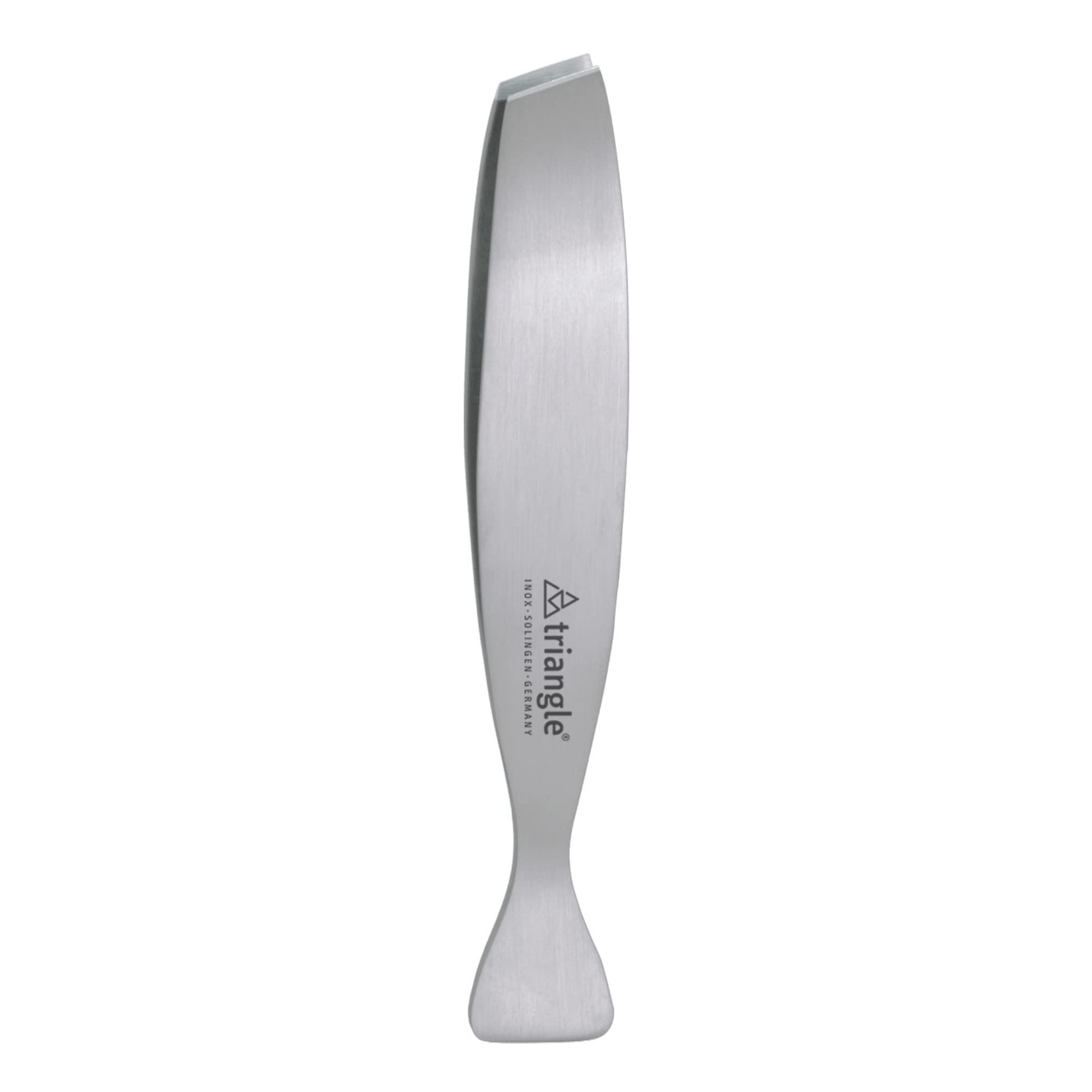 triangle Diagonal Fish Bone Tweezers, Silver