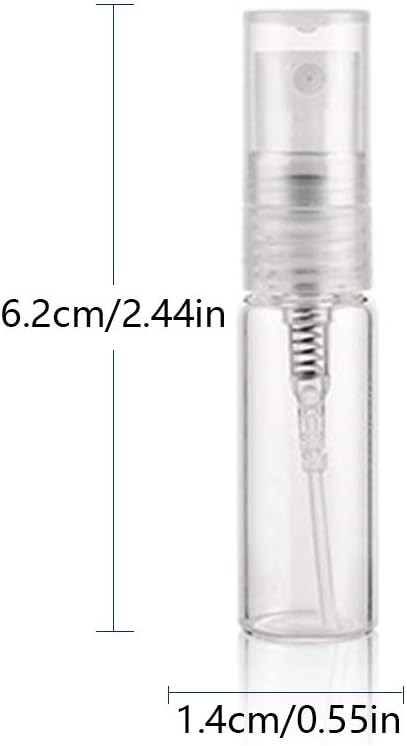 Enslz 35pcs Mini Portable Clear 3ml Glass Bottle Atomizer Refillable Perfume Bottle for Party or Travel Tool - Image 3