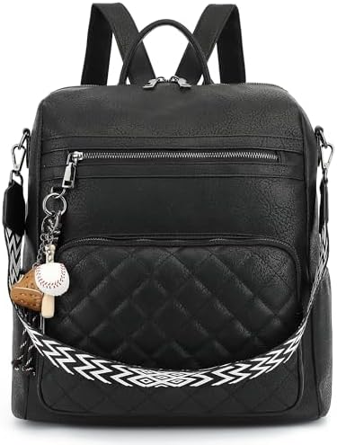 フ*ク様 ウォールナッツ×フェイクレザー あおりポケット付 ころりんバッグ✩.* Amazon.com: ZOCILOR Women's Fashion Backpack Purse Multipurpose