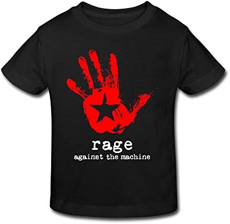 JudeB Rage Against The Machine Child's T Shirts for Age 2-6 Girls Boys Tees Black 5-6 Toddler
