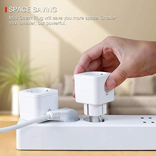 4 x Enchufe Inteligente WiFi 16A 3300W Mini Smart Plug Funciona con Siri Amazon Alexa Echo Google Home No se requiere Hub Funcin de Temporizador App Android   IOS Pack 4 unidades