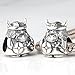 JORLLA Viking Warrior Charms Authentic 925 Sterling Silver Bead Fits Europen Style Bracelets