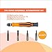 Screwdriver Suitable for Ring Doorbell Replacement, TECKMAN 5 in 1 Screwdriver Bit Set for Battery Change and Fit for 1; 2; & Pro Version, Applicable for Ring Doorbell