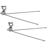 (2) Vintage Classic Antique Car Truck Universal Spiral Chrome Curb Feelers