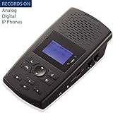 RecorderGear TR600 Landline Phone Call Recorder for Analog/IP/Digital Lines, Automatic Telephone Recording Device