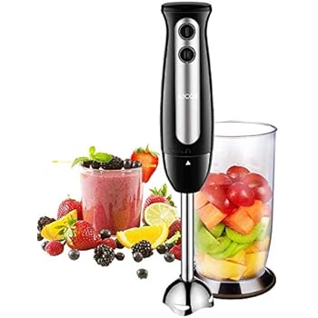 Immersion Blender Aicok 2 In 1 Hand Blender With 700ml Bpa Free Beaker 304 Stainless Steel Blades Ergonomic Handle 2 Speed Immersion Hand Blender