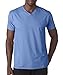 Hanes Men's Cotton Nano V-Neck T-Shirt,Vintage Blue,XL