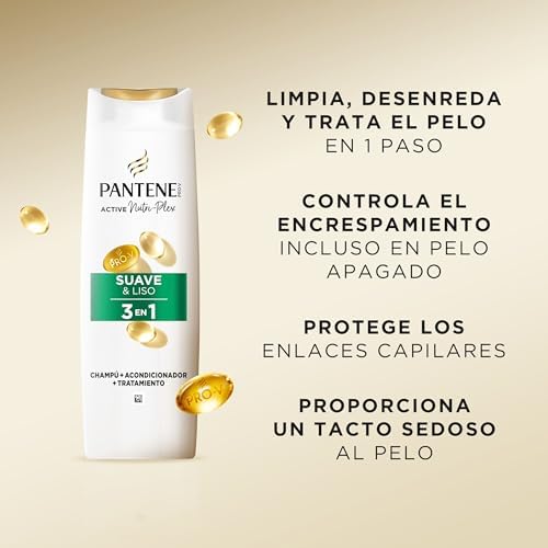 Champô + Amaciador + 3in1 Tratamento Suave e Suave Nutri Pro-V para cabelo frisado e rebelde, 6x300 ML