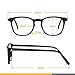 Akamai Blue Light Blocking Glasses - Mens & Womens Computer Screen Bluelight Protection - Anti UV Glare - Edisto Model (+0.0, Black)