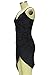 Sarin Mathews Women's Sleeveless Bodycon Deep V Neck Velvet Bandage Midi Dress