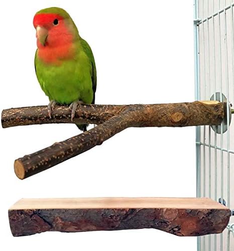 Amazon 止まり木りんごの木 パーチ インコ オウム 自然木 鳥 オウム 文鳥 おやすみボード 止まり台 噛むおもちゃ ケージアクセサリー 2本セット ａｋｉｒａ 止まり木 通販