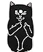 Samsung Galaxy S8 Plus Case, Maoerdo Cute 3D Cartoon Black Middle Finger Cat Pocket Despise Cat Kitty Silicone Rubber Phone Case Cover for Samsung Galaxy S8 Plus