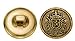 New Premium ANTIQUE BRASS ~CROWNED LION CREST~ METAL BLAZER BUTTON SET ~ 11-Piece Set of Shank Style Fashion Buttons For Single Breasted Blazers, Sport Coats, Jackets & Uniforms ~ METALBLAZERBUTTONS.COM