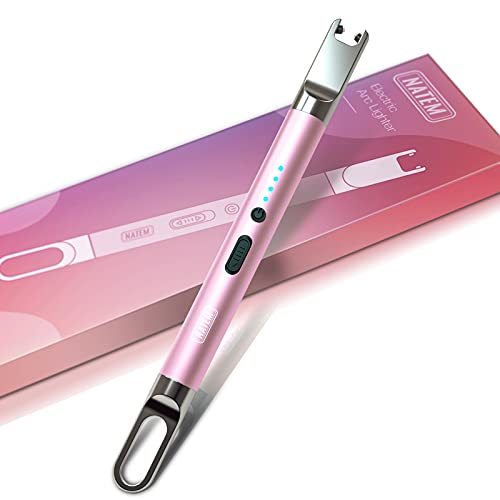 Natem USB Candle Lighter, Rechargeable Electric Arc Lighter with