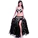 ROYAL SMEELA Belly Dance Costume Set for Women Belly Dance Bra and Belt Chiffon Dancing Skirts Professional Outfit 3pcs