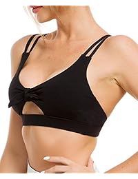 QUEENIEKE sostén de yoga para mujer, con lazo, soporte ligero, sujetador deportivo libre de ser Zen Bra